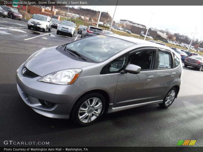 Storm Silver Metallic / Sport Black 2010 Honda Fit Sport