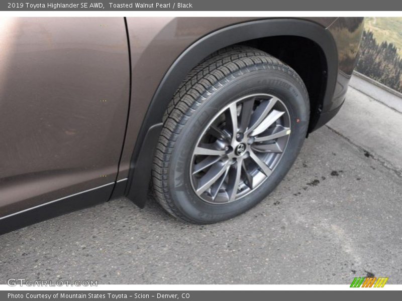Toasted Walnut Pearl / Black 2019 Toyota Highlander SE AWD
