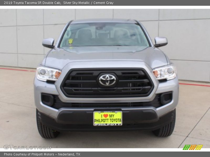 Silver Sky Metallic / Cement Gray 2019 Toyota Tacoma SR Double Cab