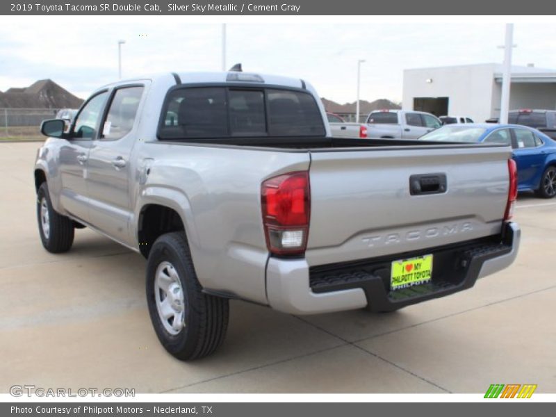 Silver Sky Metallic / Cement Gray 2019 Toyota Tacoma SR Double Cab