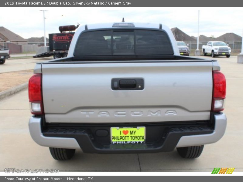 Silver Sky Metallic / Cement Gray 2019 Toyota Tacoma SR Double Cab
