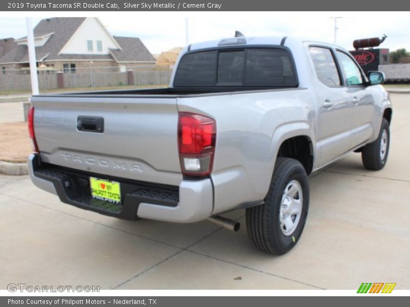 Silver Sky Metallic / Cement Gray 2019 Toyota Tacoma SR Double Cab