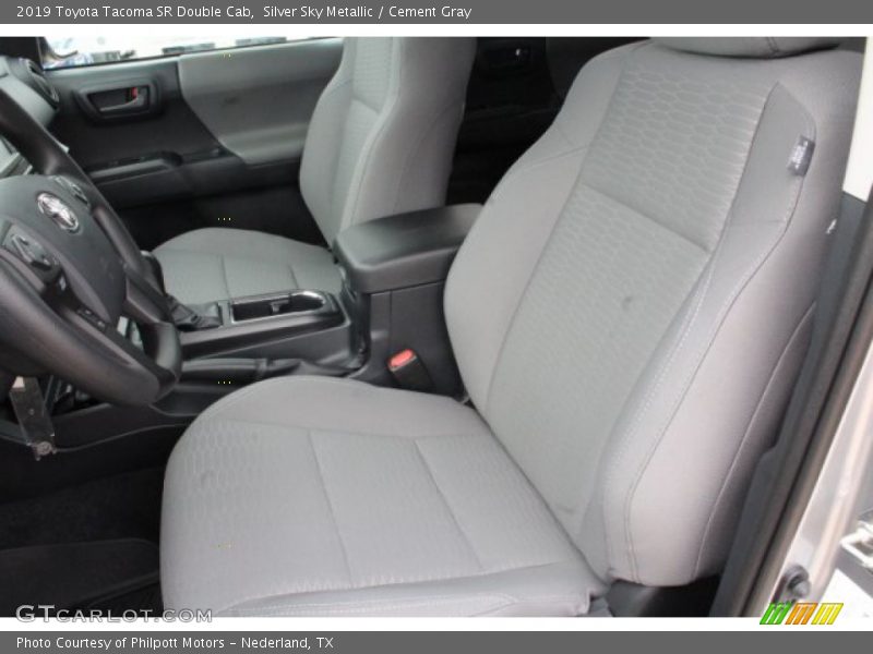 Silver Sky Metallic / Cement Gray 2019 Toyota Tacoma SR Double Cab