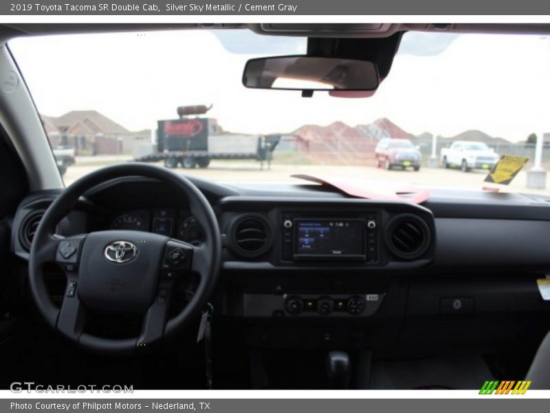 Silver Sky Metallic / Cement Gray 2019 Toyota Tacoma SR Double Cab