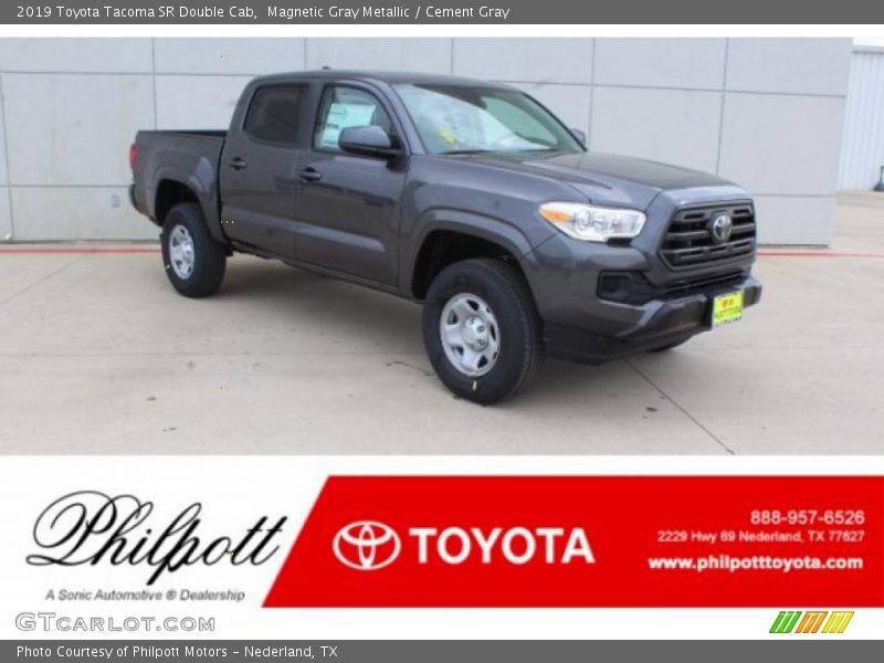 Magnetic Gray Metallic / Cement Gray 2019 Toyota Tacoma SR Double Cab