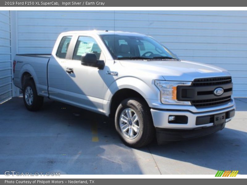 Ingot Silver / Earth Gray 2019 Ford F150 XL SuperCab