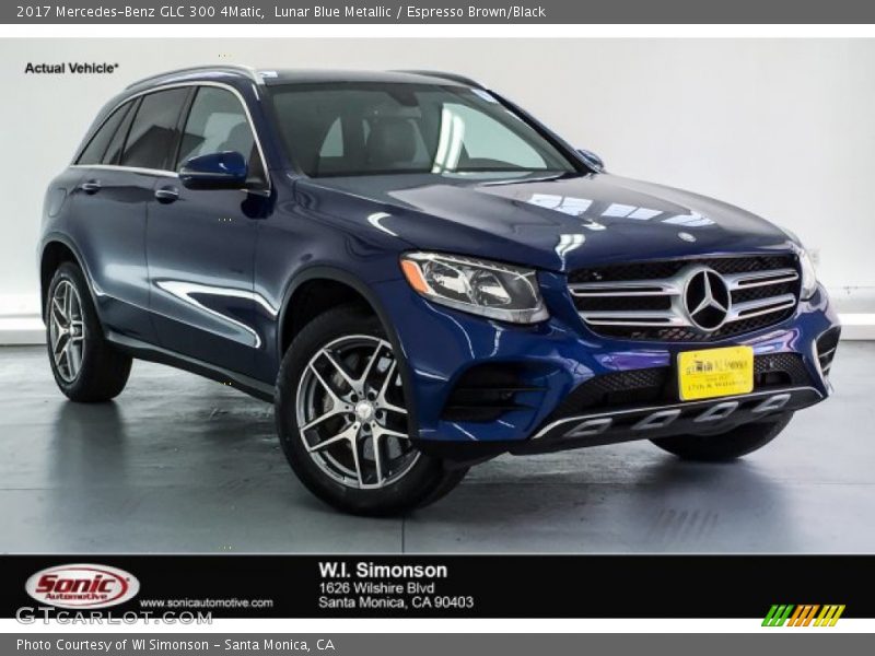 Lunar Blue Metallic / Espresso Brown/Black 2017 Mercedes-Benz GLC 300 4Matic