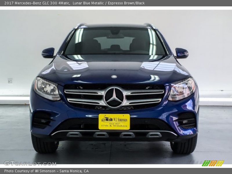 Lunar Blue Metallic / Espresso Brown/Black 2017 Mercedes-Benz GLC 300 4Matic