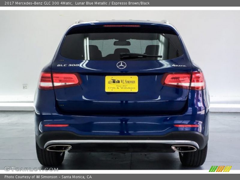 Lunar Blue Metallic / Espresso Brown/Black 2017 Mercedes-Benz GLC 300 4Matic