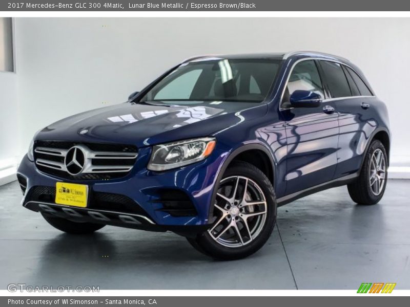Lunar Blue Metallic / Espresso Brown/Black 2017 Mercedes-Benz GLC 300 4Matic