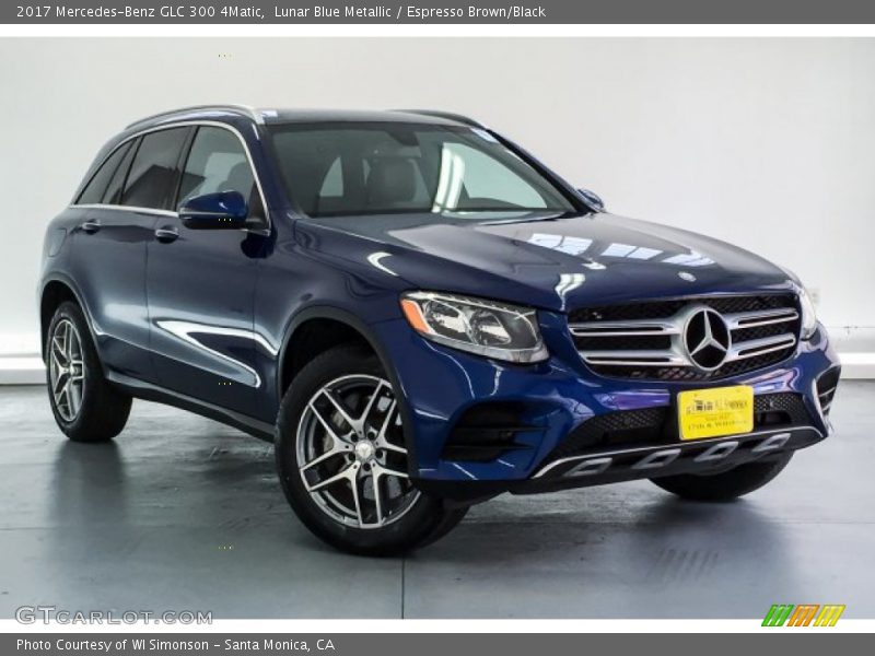 Lunar Blue Metallic / Espresso Brown/Black 2017 Mercedes-Benz GLC 300 4Matic