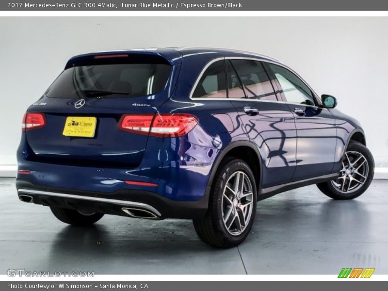 Lunar Blue Metallic / Espresso Brown/Black 2017 Mercedes-Benz GLC 300 4Matic