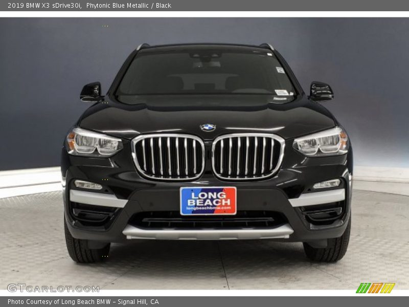Phytonic Blue Metallic / Black 2019 BMW X3 sDrive30i