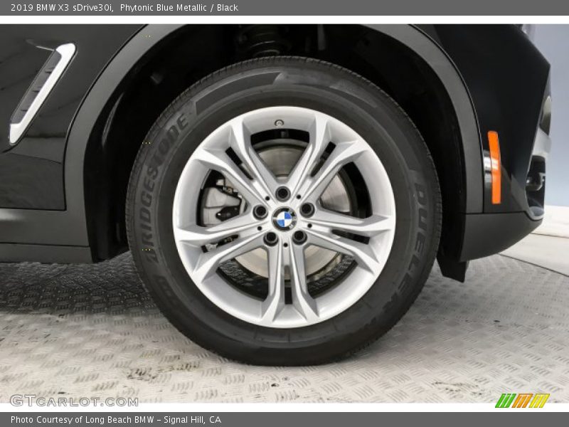 Phytonic Blue Metallic / Black 2019 BMW X3 sDrive30i