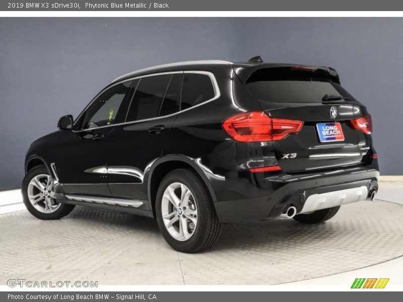 Phytonic Blue Metallic / Black 2019 BMW X3 sDrive30i