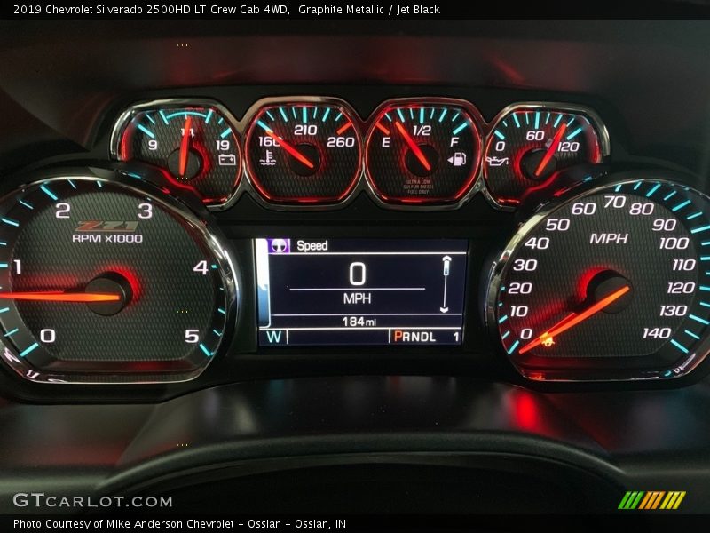 Graphite Metallic / Jet Black 2019 Chevrolet Silverado 2500HD LT Crew Cab 4WD