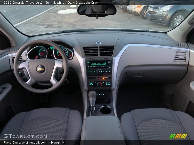 Summit White / Dark Gray/Light Gray 2010 Chevrolet Traverse LS