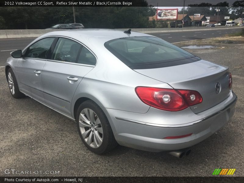 Reflex Silver Metallic / Black/Cornsilk Beige 2012 Volkswagen CC Sport