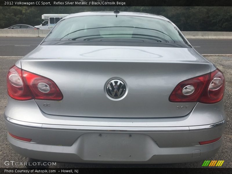 Reflex Silver Metallic / Black/Cornsilk Beige 2012 Volkswagen CC Sport