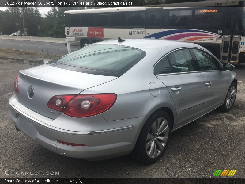 Reflex Silver Metallic / Black/Cornsilk Beige 2012 Volkswagen CC Sport