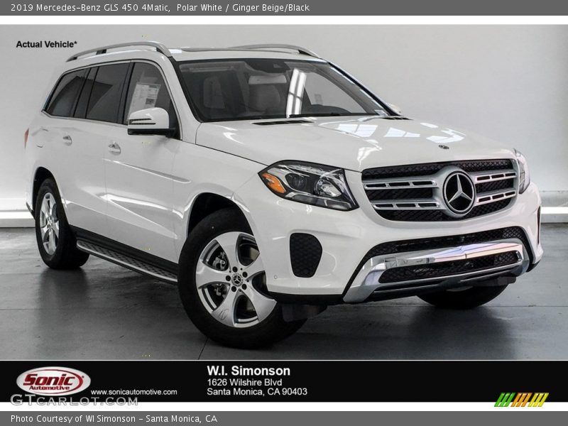 Polar White / Ginger Beige/Black 2019 Mercedes-Benz GLS 450 4Matic