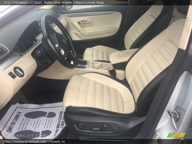 Reflex Silver Metallic / Black/Cornsilk Beige 2012 Volkswagen CC Sport