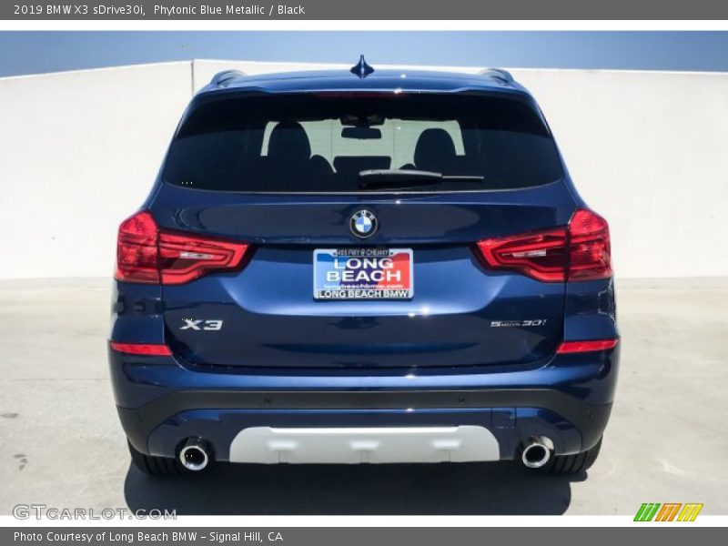 Phytonic Blue Metallic / Black 2019 BMW X3 sDrive30i