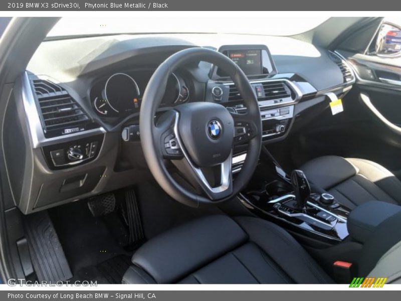 Phytonic Blue Metallic / Black 2019 BMW X3 sDrive30i