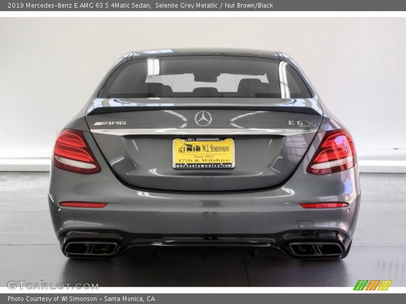 Selenite Grey Metallic / Nut Brown/Black 2019 Mercedes-Benz E AMG 63 S 4Matic Sedan