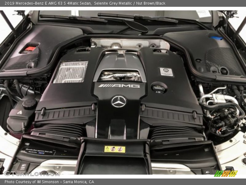 Selenite Grey Metallic / Nut Brown/Black 2019 Mercedes-Benz E AMG 63 S 4Matic Sedan