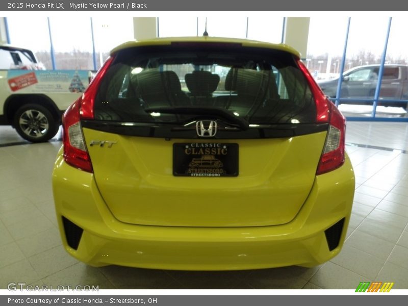 Mystic Yellow Pearl / Black 2015 Honda Fit LX