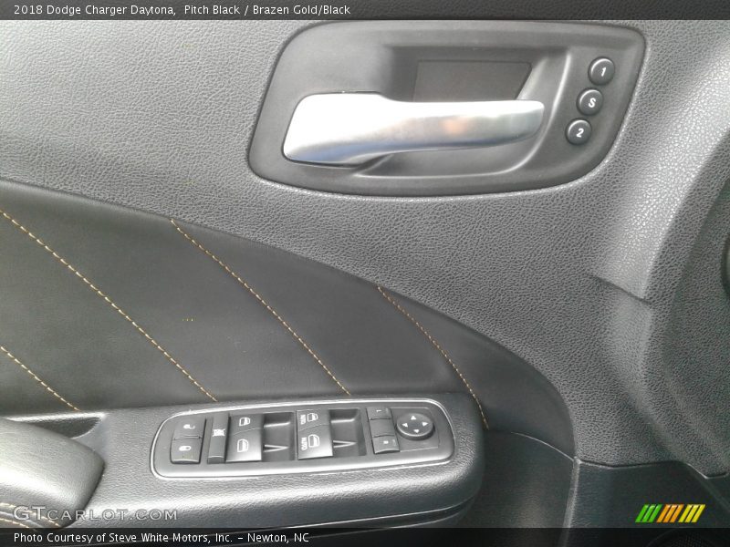 Pitch Black / Brazen Gold/Black 2018 Dodge Charger Daytona