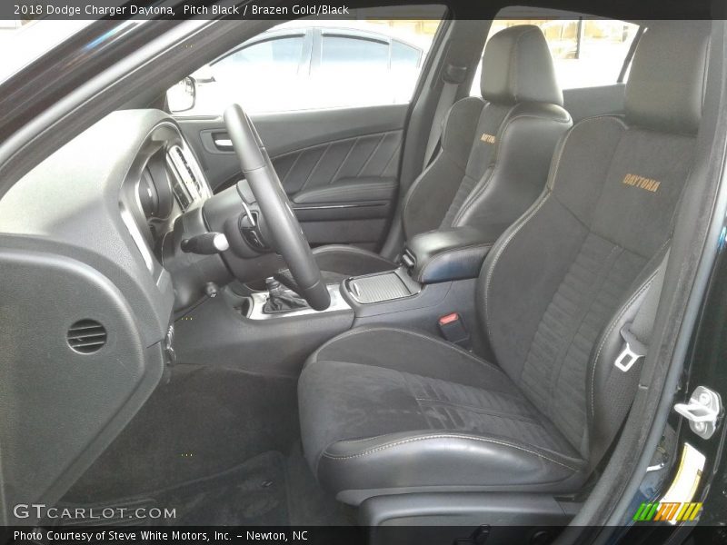 Pitch Black / Brazen Gold/Black 2018 Dodge Charger Daytona