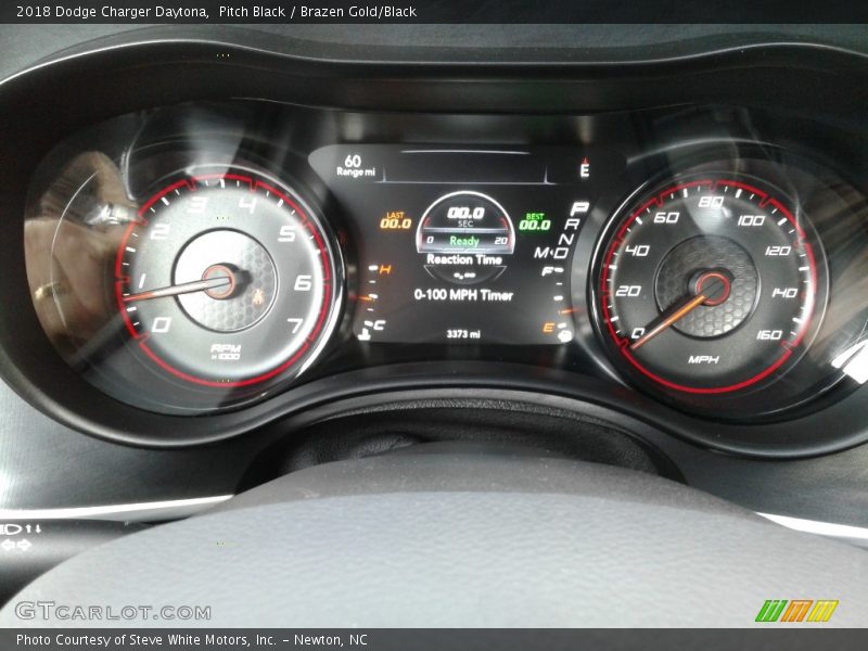 Pitch Black / Brazen Gold/Black 2018 Dodge Charger Daytona