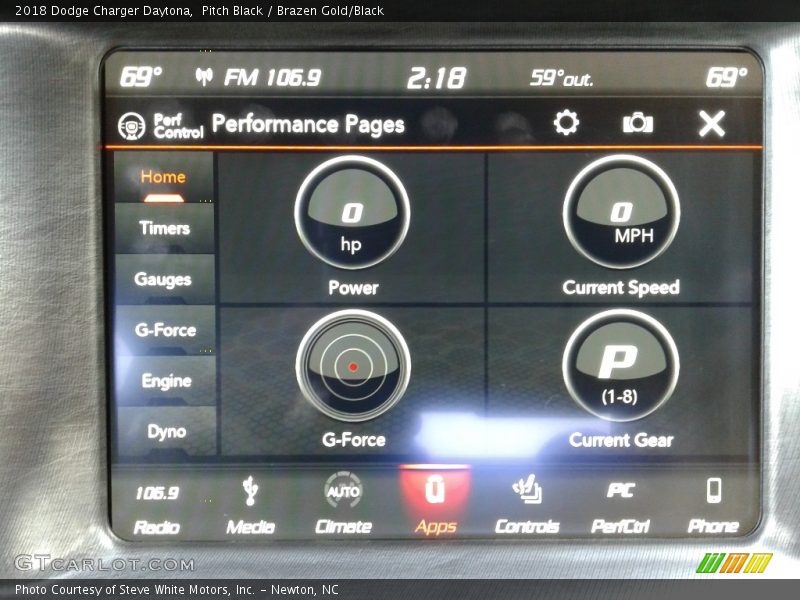 Pitch Black / Brazen Gold/Black 2018 Dodge Charger Daytona