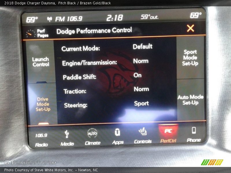 Pitch Black / Brazen Gold/Black 2018 Dodge Charger Daytona