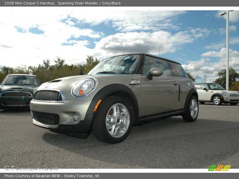 Sparkling Silver Metallic / Grey/Black 2008 Mini Cooper S Hardtop