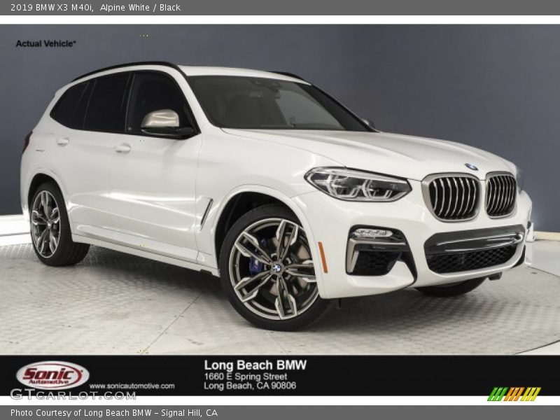 Alpine White / Black 2019 BMW X3 M40i