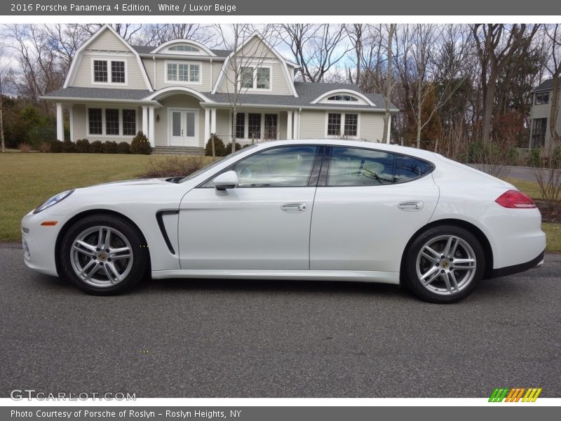 White / Luxor Beige 2016 Porsche Panamera 4 Edition