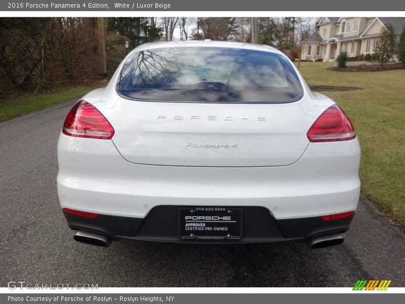 White / Luxor Beige 2016 Porsche Panamera 4 Edition