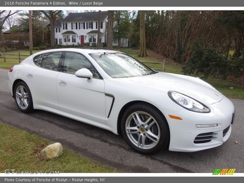 White / Luxor Beige 2016 Porsche Panamera 4 Edition