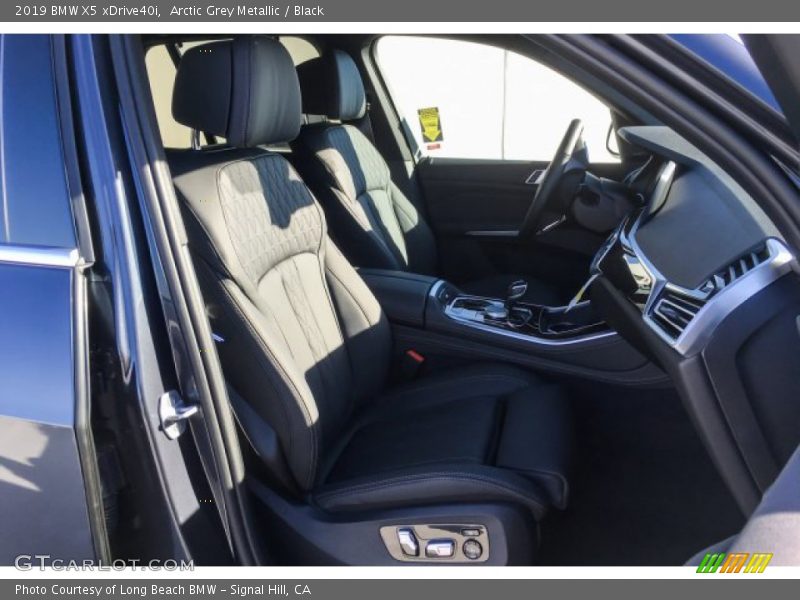 Arctic Grey Metallic / Black 2019 BMW X5 xDrive40i
