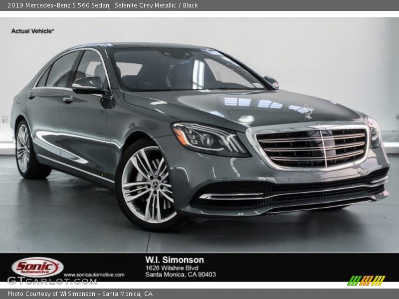 Selenite Grey Metallic / Black 2019 Mercedes-Benz S 560 Sedan