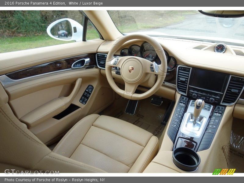 White / Luxor Beige 2016 Porsche Panamera 4 Edition