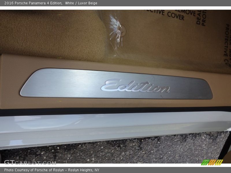 White / Luxor Beige 2016 Porsche Panamera 4 Edition