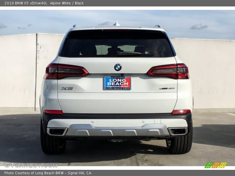 Alpine White / Black 2019 BMW X5 xDrive40i