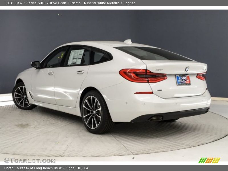Mineral White Metallic / Cognac 2018 BMW 6 Series 640i xDrive Gran Turismo