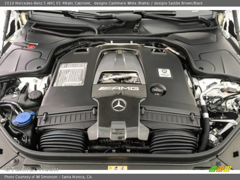  2019 S AMG 63 4Matic Cabriolet Engine - 4.0 Liter biturbo DOHC 32-Valve VVT V8