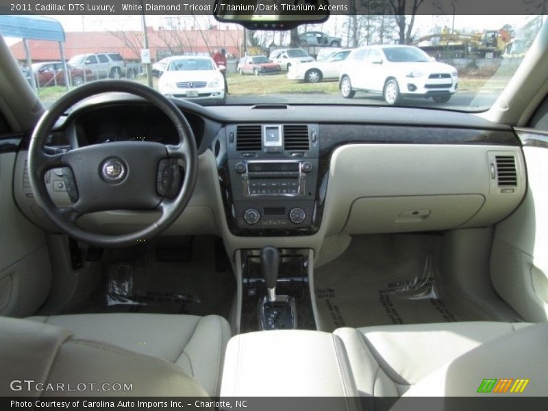 White Diamond Tricoat / Titanium/Dark Titanium Accents 2011 Cadillac DTS Luxury