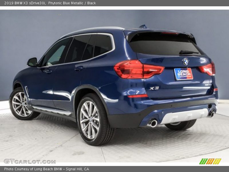 Phytonic Blue Metallic / Black 2019 BMW X3 sDrive30i